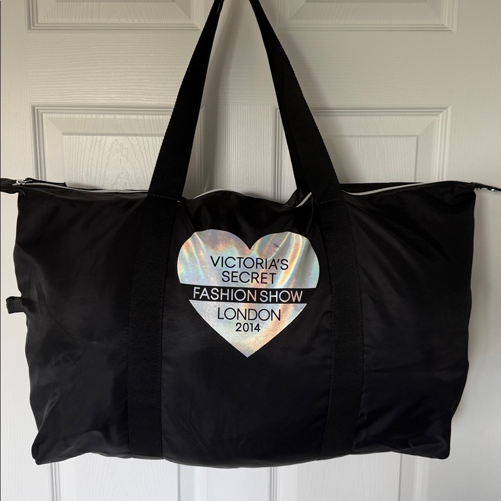 VICTORIA’S SECRET Fashion Show London 2014 Limited Edition Tote Bag /Pouch Black - Picture 4 of 15